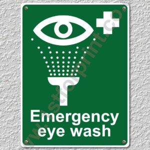 1 Emergency Eye Wash Health & Safety Metal Wall Sign A5 Printed High Quality