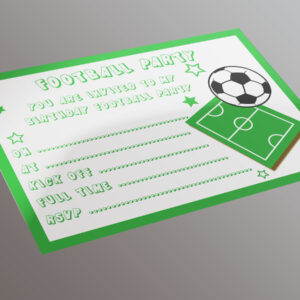 Football Party - 20 A5 Invitation Pack