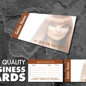 Full Colour Double Sided Business/Appointment Cards for Hair Salon BCard_00073
