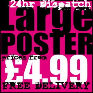 Large Format Wall or Window Poster Printing High Quality 24hr Dispatch Satin