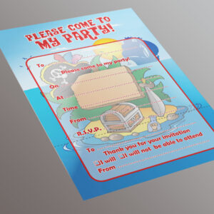 Pirate Party Invitation - 20 A5 Invitation Pack