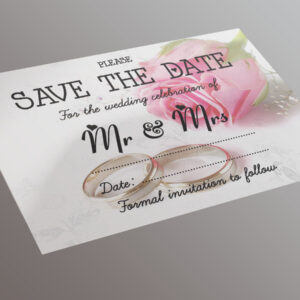 Save The Date Invitation - 20 A5 Invitation Pack