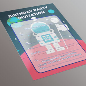 Space Party Invitation - 20 A5 Invitation Pack