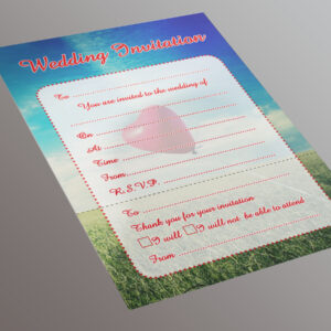 Wedding Invitation - 20 A5 Invitation Pack